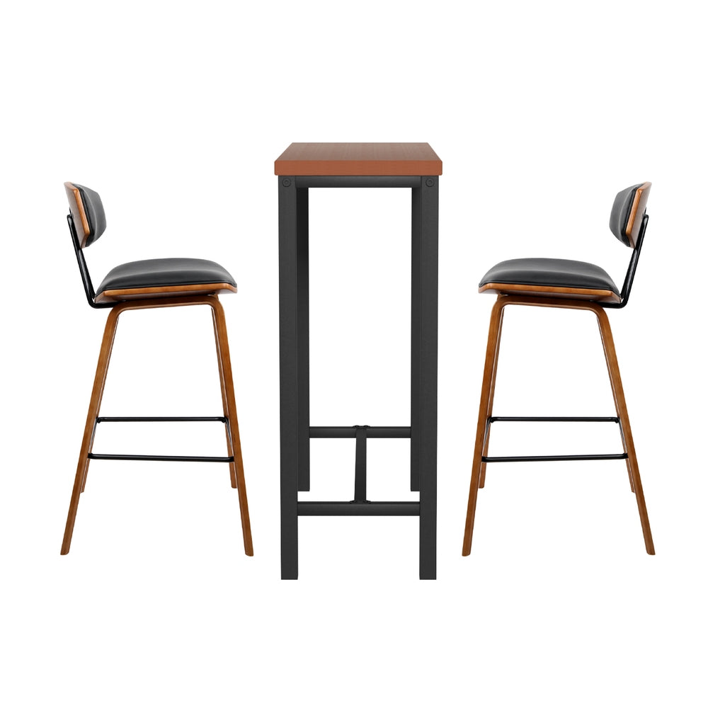 Artiss Bar Table and Stools Set Dining Desk Kitchen Chairs Cafe Pub-2