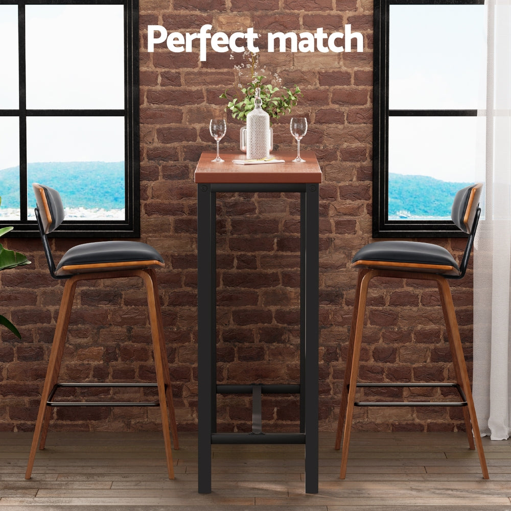 Artiss Bar Table and Stools Set Dining Desk Kitchen Chairs Cafe Pub-4