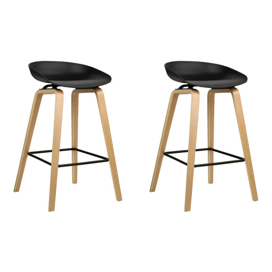 Artiss 2x Bar Stools Wooden-0