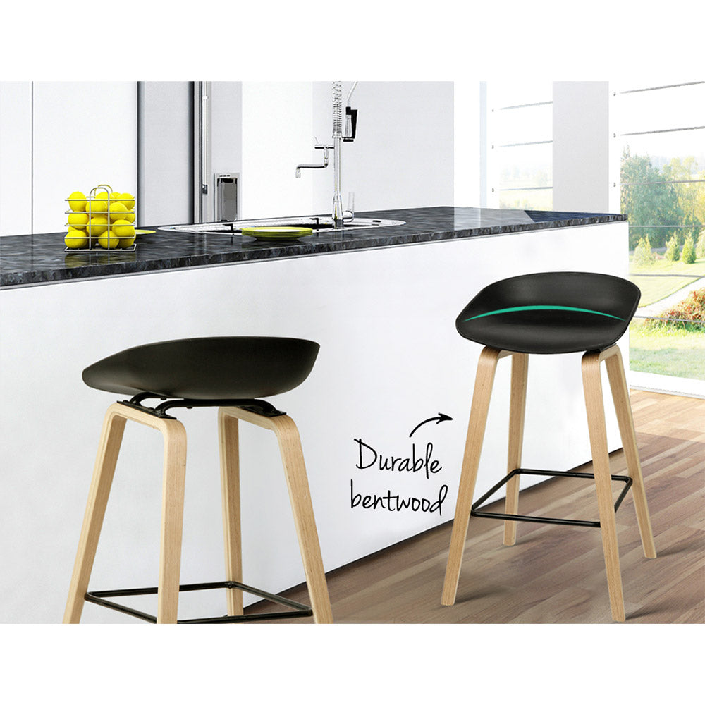 Artiss 2x Bar Stools Wooden-5