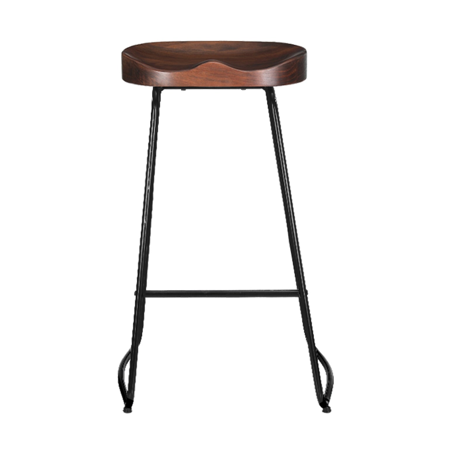 Artiss 2x Bar Stools Tractor Seat 75cm Black-2