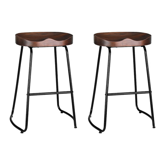 Artiss 2x Bar Stools Tractor Seat 65cm-0