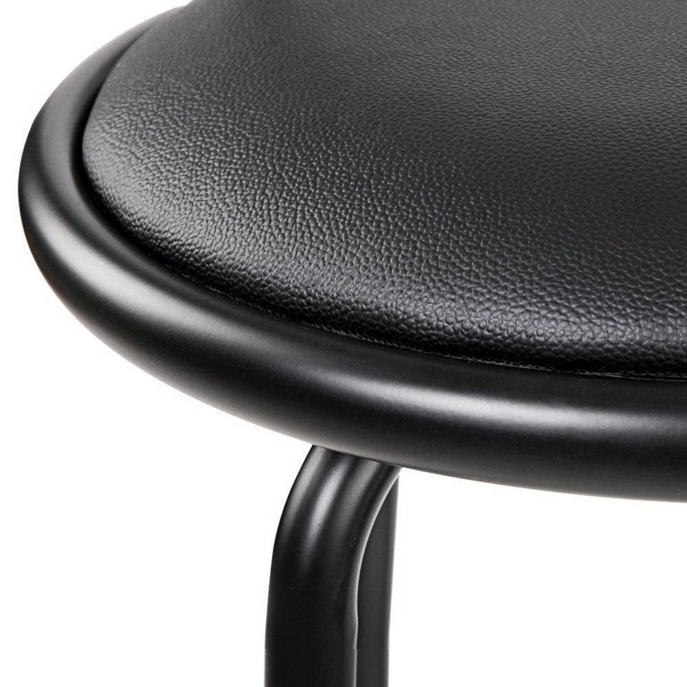 Artiss 4x Bar Stools Swivel Leather Padded Metal-6