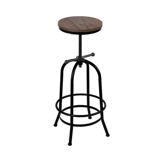 Artiss Bar Stools Adjustable Wood Chairs-0