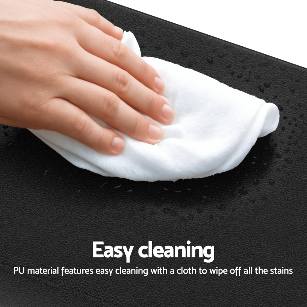 2x Artiss Metal Bar Stools PU Seat Dining Counter Chairs-4