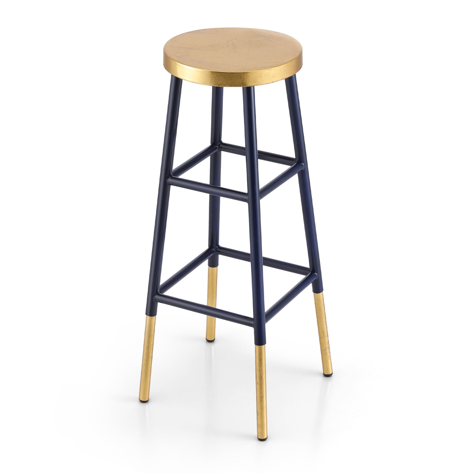 Artiss Bar Stools Metal Gold Navy-0