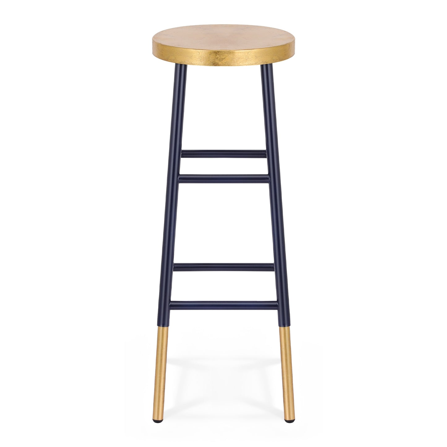 Artiss Bar Stools Metal Gold Navy-2