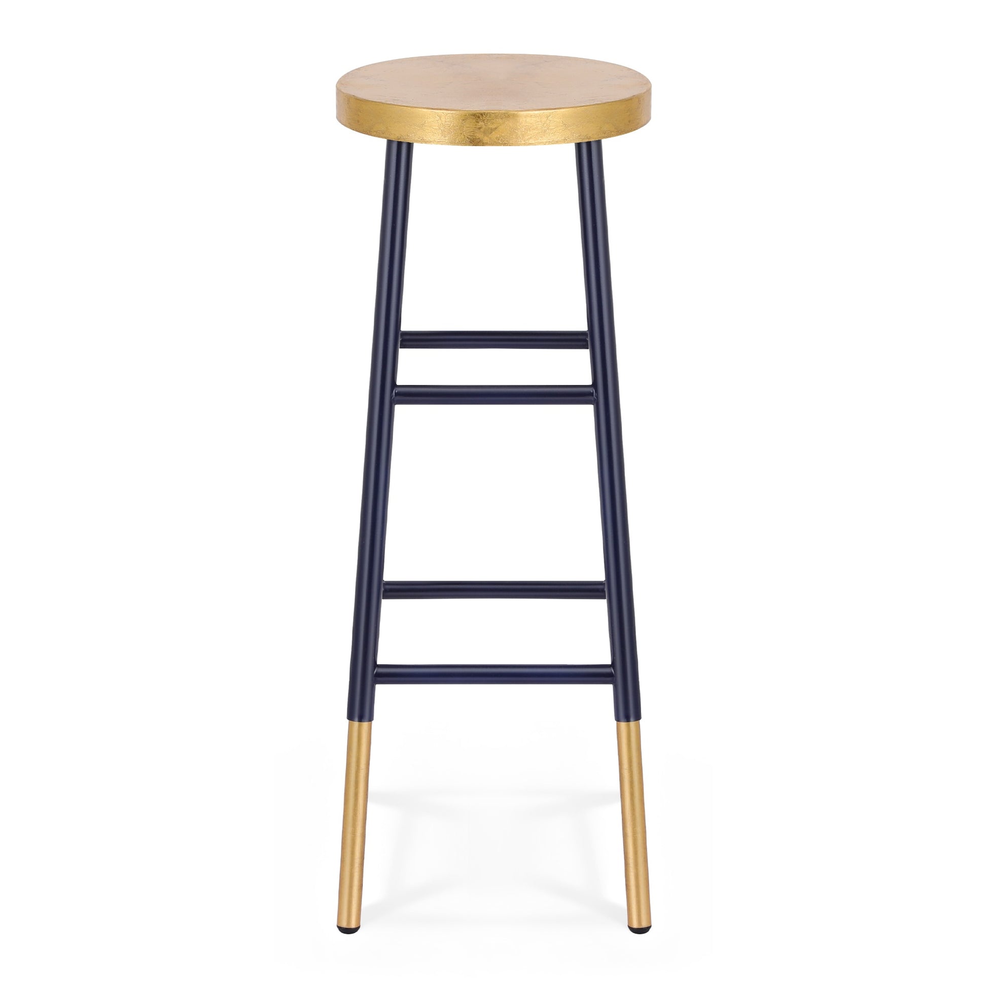 Artiss Bar Stools Metal Gold Navy-2