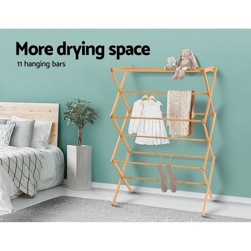 Artiss Clothes Airer Coat Rack Foldable Hanger Dryer-4