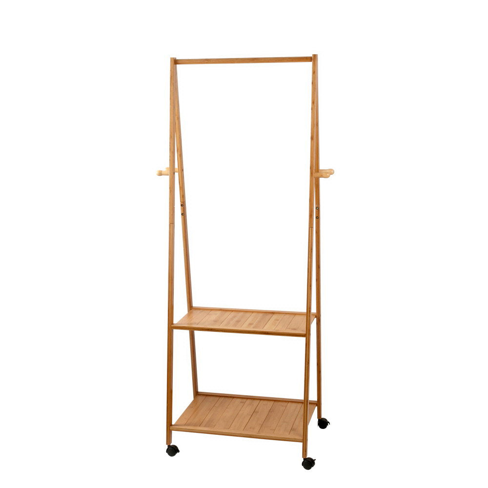 Artiss Clothes Rack Airer Coat Stand 165x59cm Wheels-2