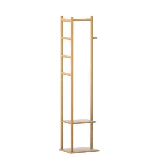 Artiss Clothes Rack Airer Coat Stand Bamboo-0
