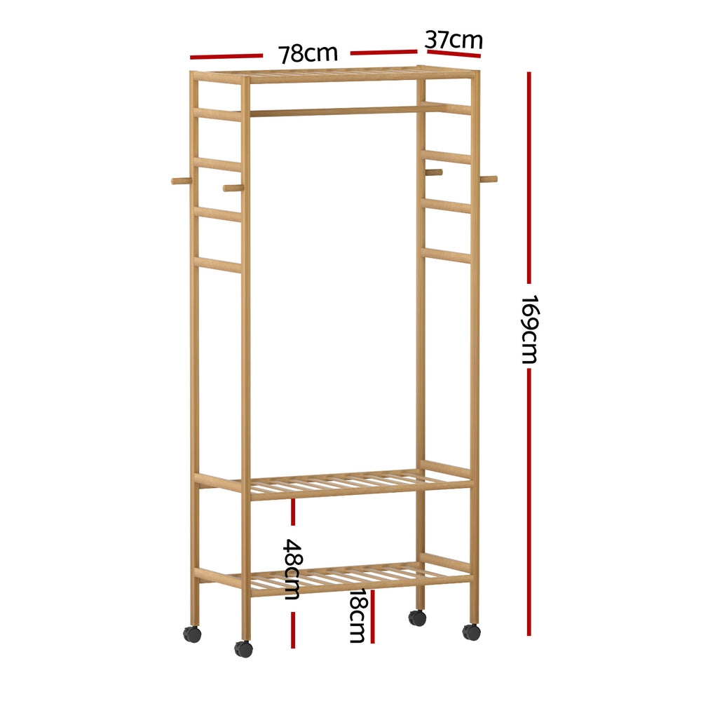 Artiss Clothes Rack Wardrobe Coat Stand 169cm-2