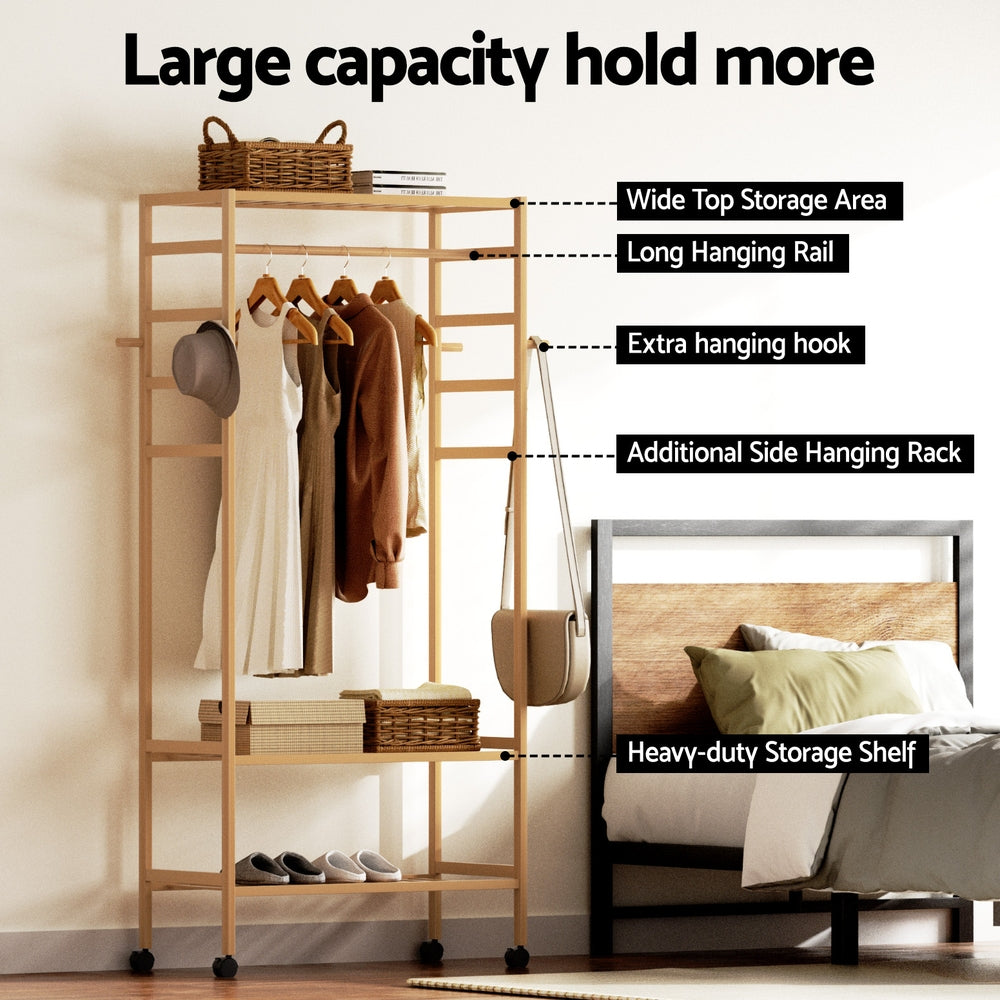 Artiss Clothes Rack Wardrobe Coat Stand 169cm-4