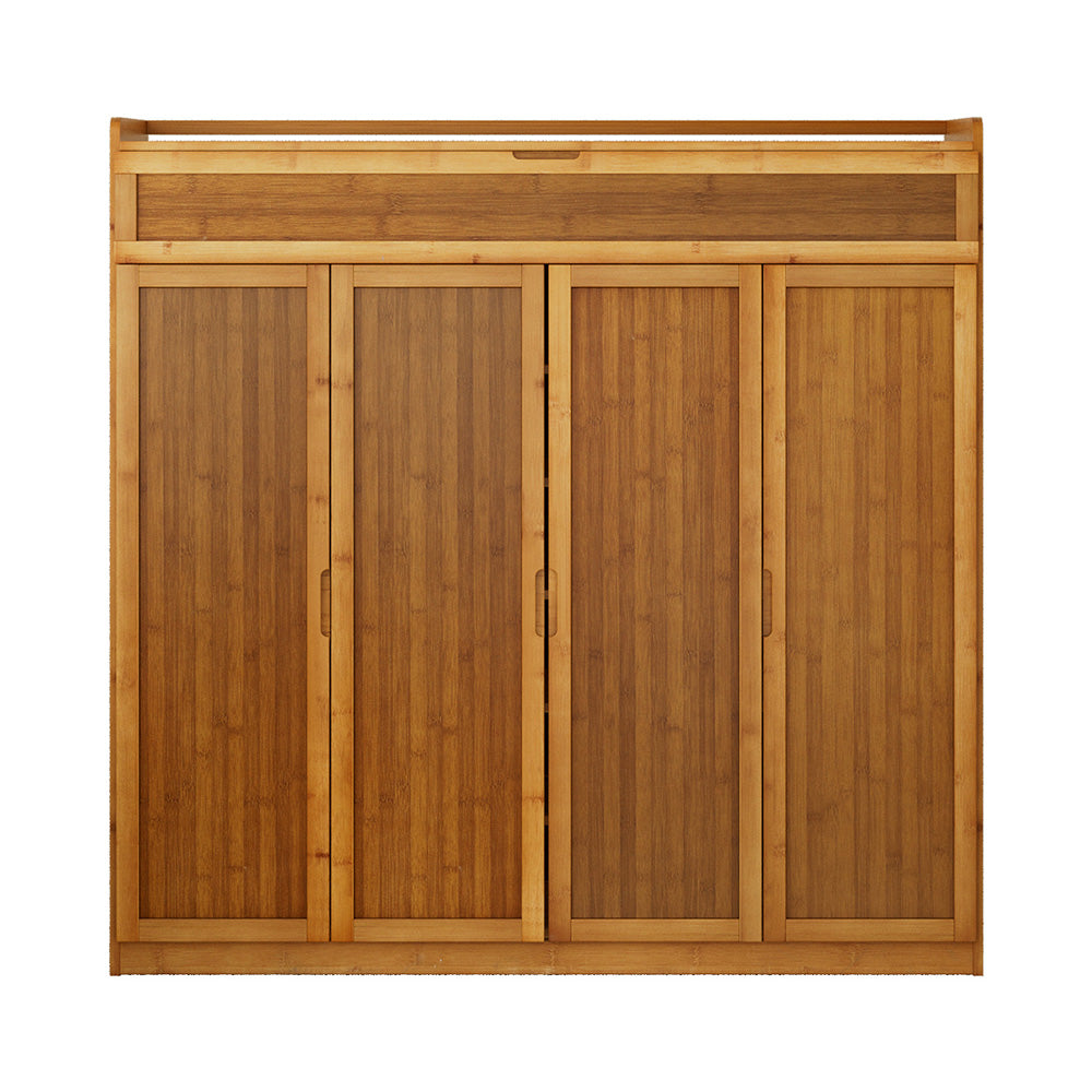 Artiss Shoe Rack Cabinet 30 Pairs Storage Cupboard Bamboo-3