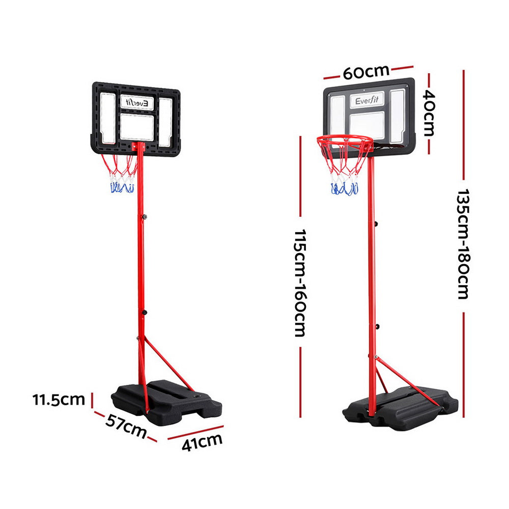 Everfit 1.6M Kids Basketball Hoop Stand System Portable-1