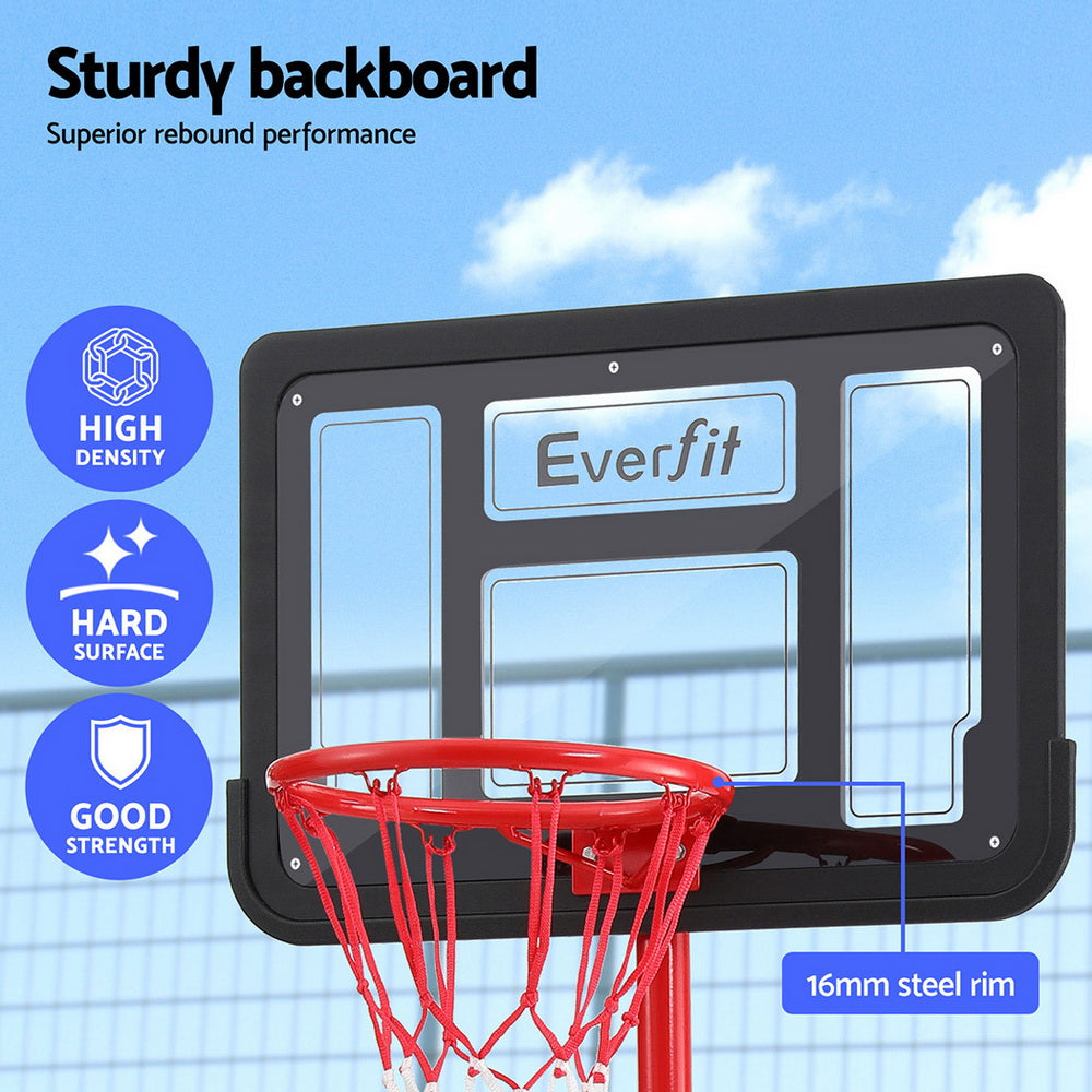 Everfit 1.6M Kids Basketball Hoop Stand System Portable-4