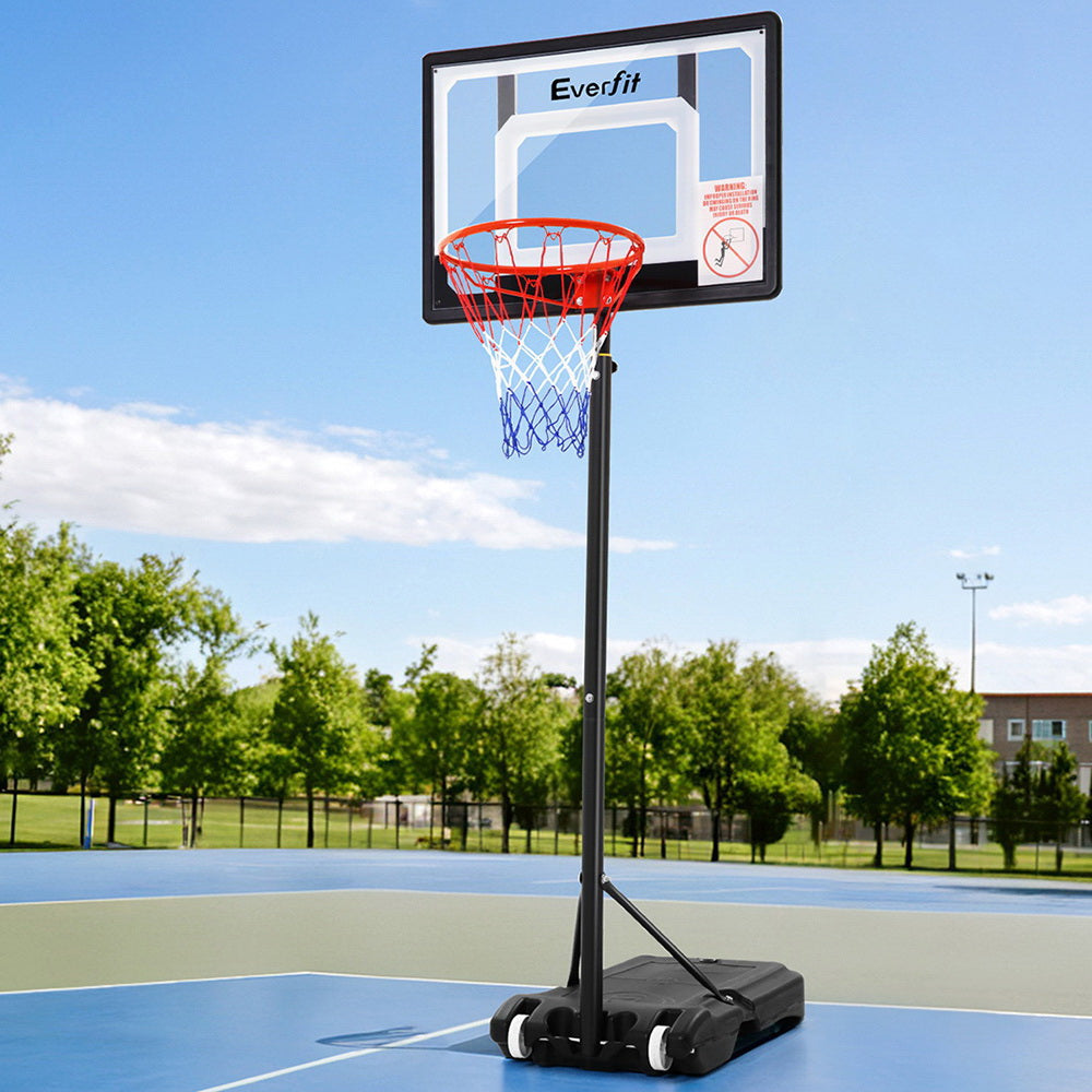 Everfit 2.1M Basketball Hoop Stand System Adjustable Portable Pro Kids Clear-7