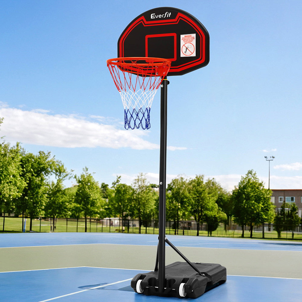 Everfit 2.1M Basketball Hoop Stand System Adjustable Portable Pro Kids Black-7