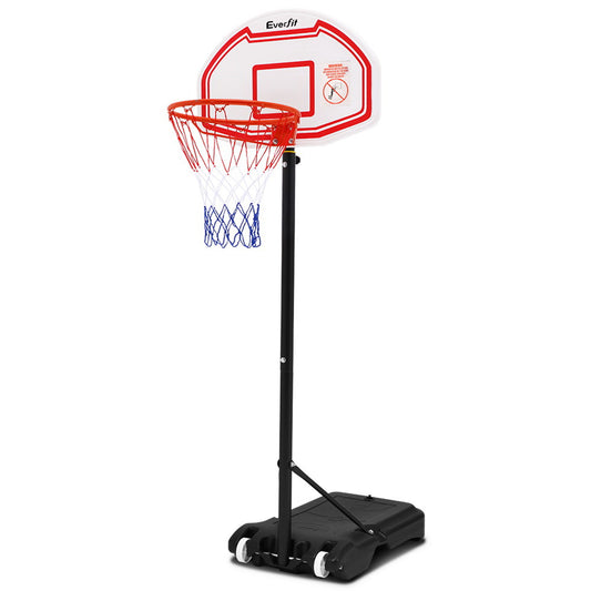 Everfit 2.1M Basketball Hoop Stand System Adjustable Portable Pro Kids White-0