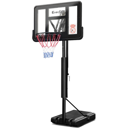 Everfit 3.05M Basketball Hoop Stand System Adjustable Height Portable Pro Black-0