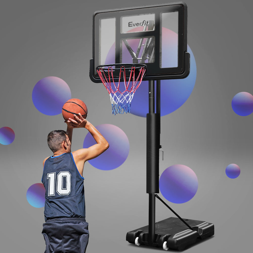 Everfit 3.05M Basketball Hoop Stand System Adjustable Height Portable Pro Black-6