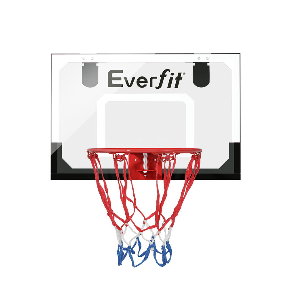 Everfit 23" Mini Basketball Hoop Backboard Door Wall Mounted Sports Kids Black-2