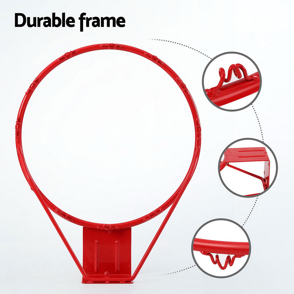 Everfit Basketball Ring Hoop Rim Goal Net 45CM-4