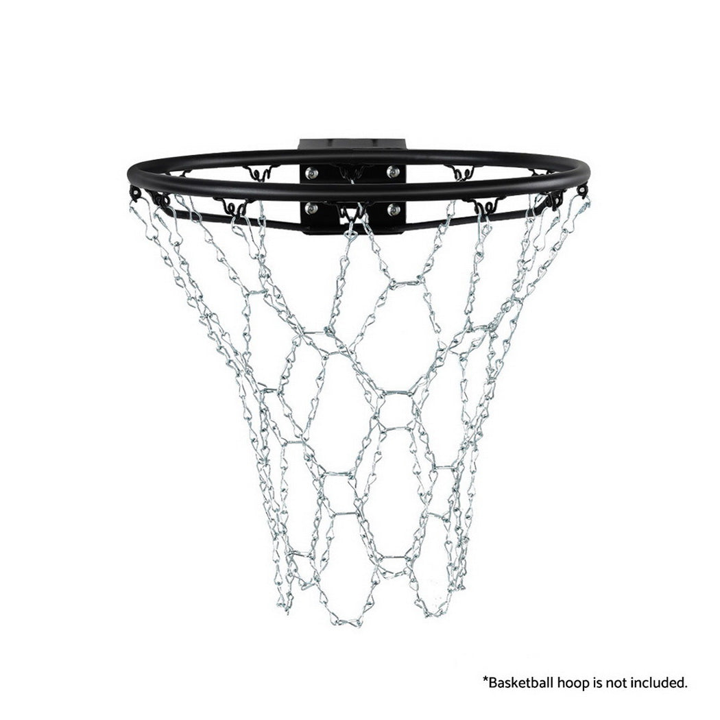 Everfit Basketball Ring Metal Braided Chain Net 12 Loop-2