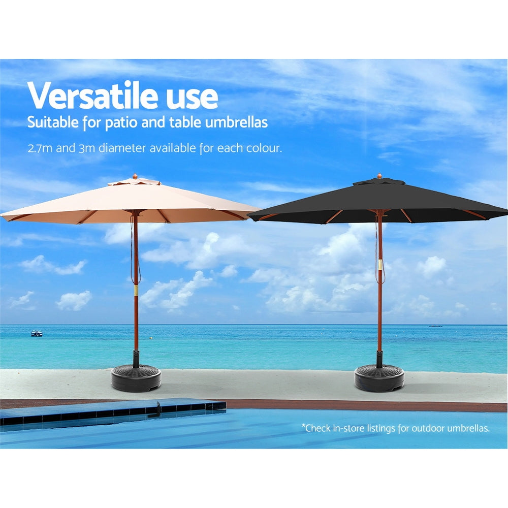 Instahut 51cm Outdoor Umbrella Base Round Stand Pod-5