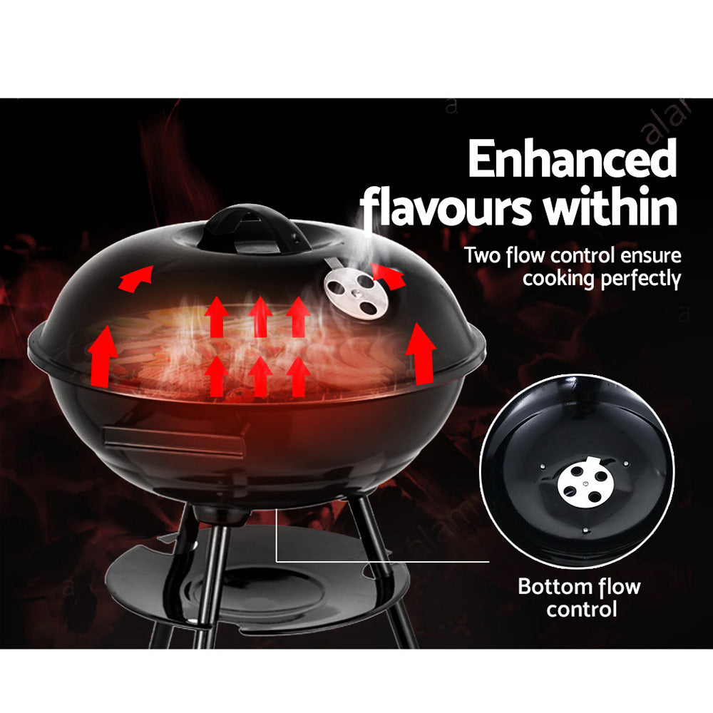 Grillz BBQ Grill Charcoal Smoker-4