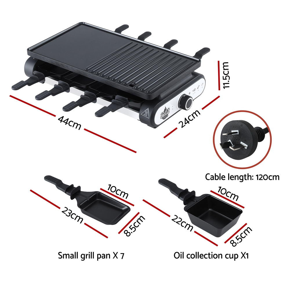 Grillz 1400W Electric BBQ Grill w/ 7 Cooking Pans-1