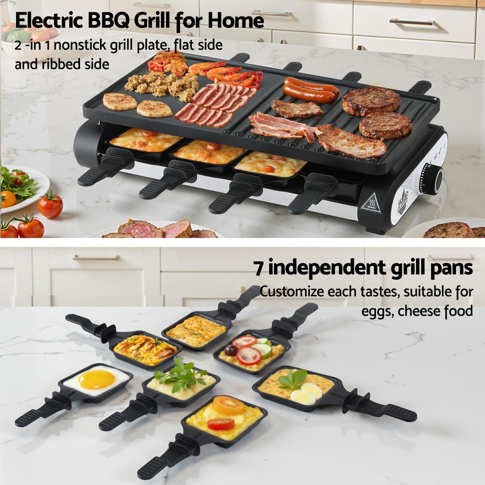 Grillz 1400W Electric BBQ Grill w/ 7 Cooking Pans-3