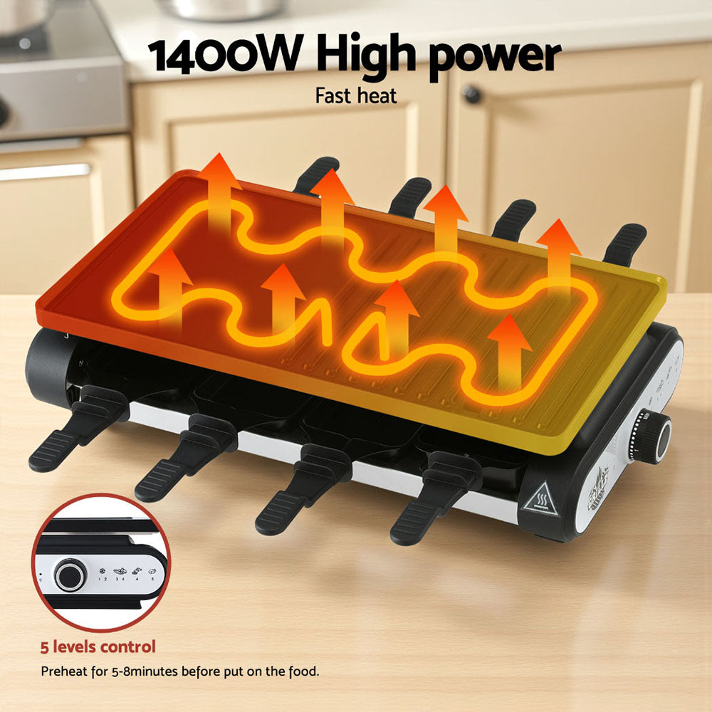 Grillz 1400W Electric BBQ Grill w/ 7 Cooking Pans-4