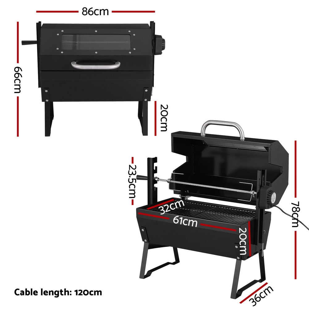 Grillz BBQ Grill Charcoal Electric Smoker Roaster-1