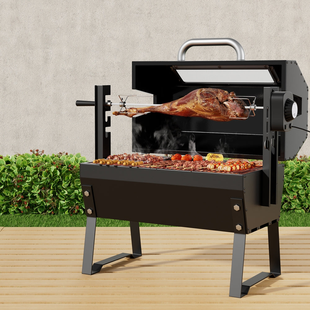 Grillz BBQ Grill Charcoal Electric Smoker Roaster-4