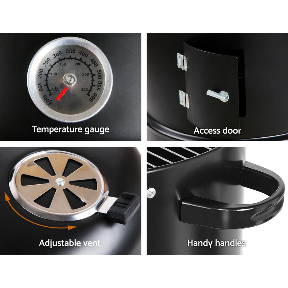 Grillz BBQ Grill 3-In-1 Charcoal Smoker-5