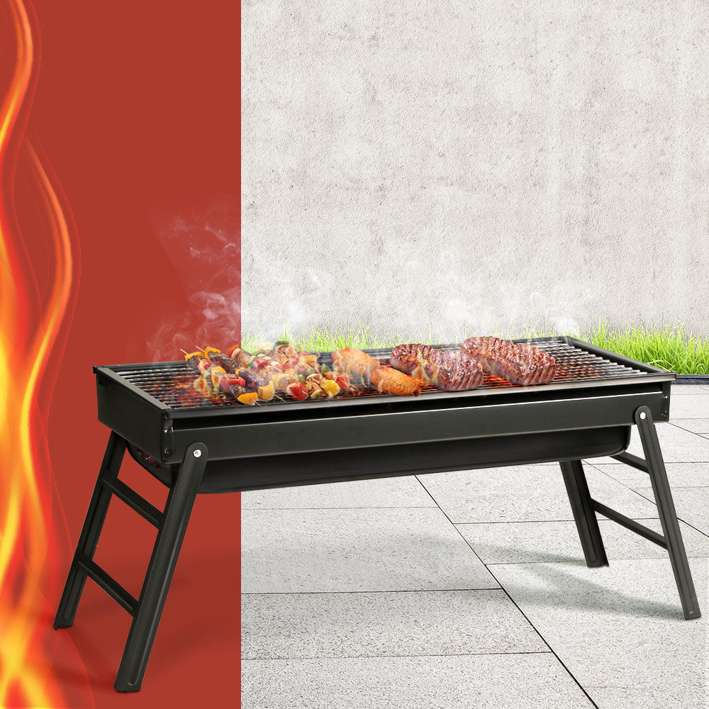 Grillz BBQ Grill Charcoal Smoker Foldable-7