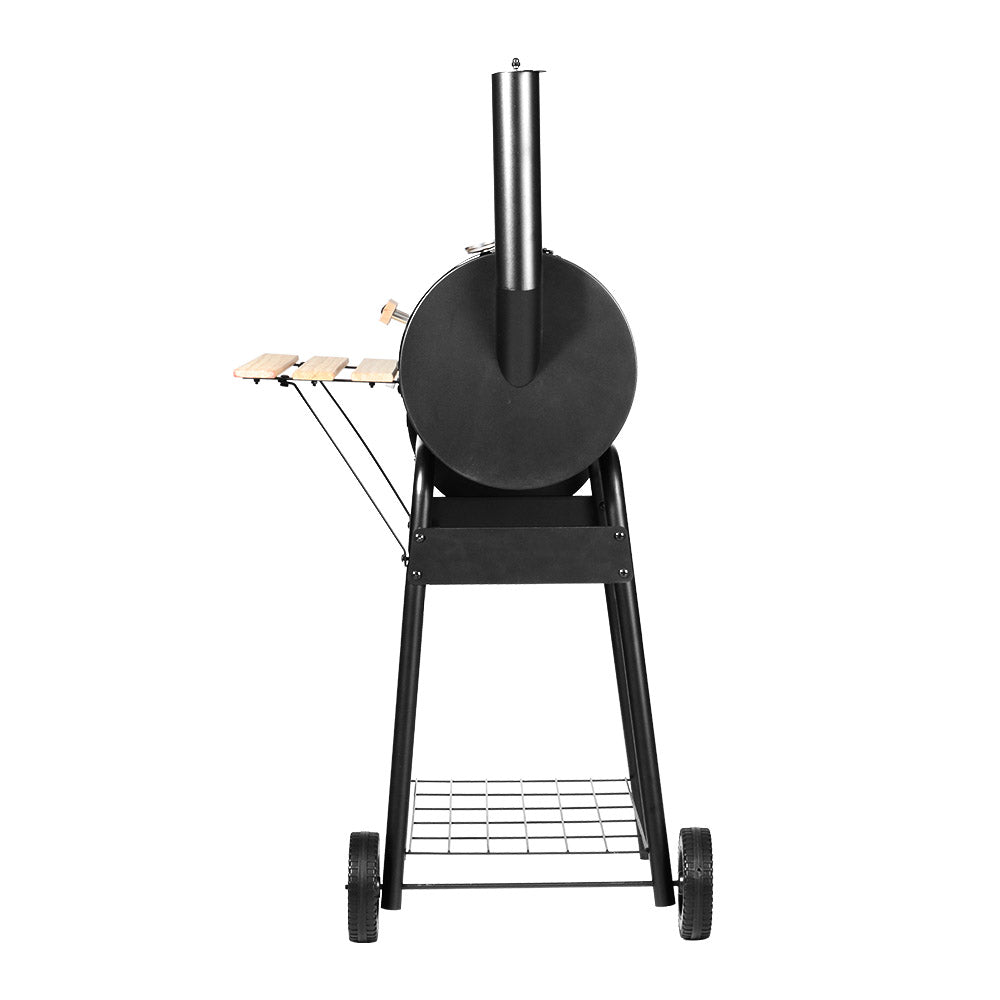 Grillz BBQ Grill 2-In-1 Offset Charcoal Smoker-3