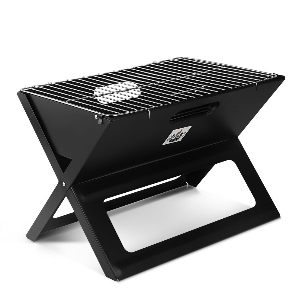 Grillz BBQ Grill Charcoal Smoker Foldable-0