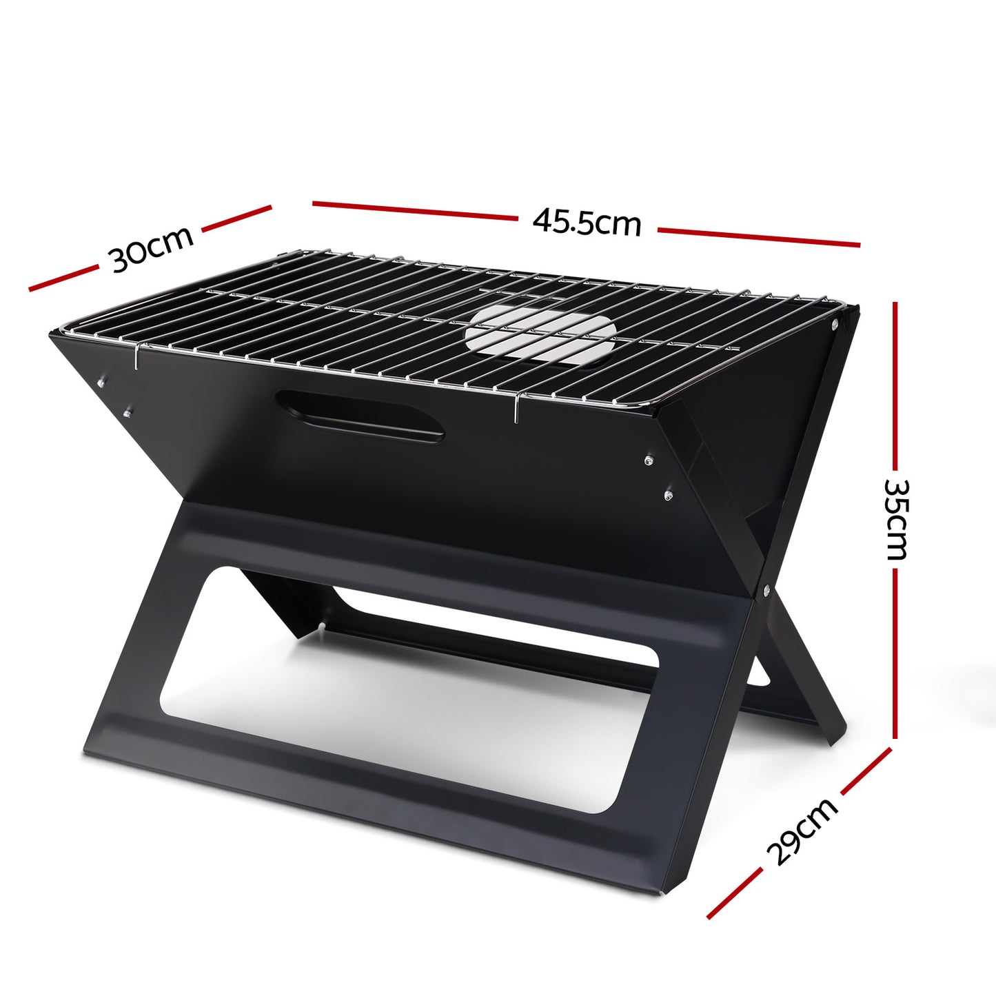 Grillz BBQ Grill Charcoal Smoker Foldable-1