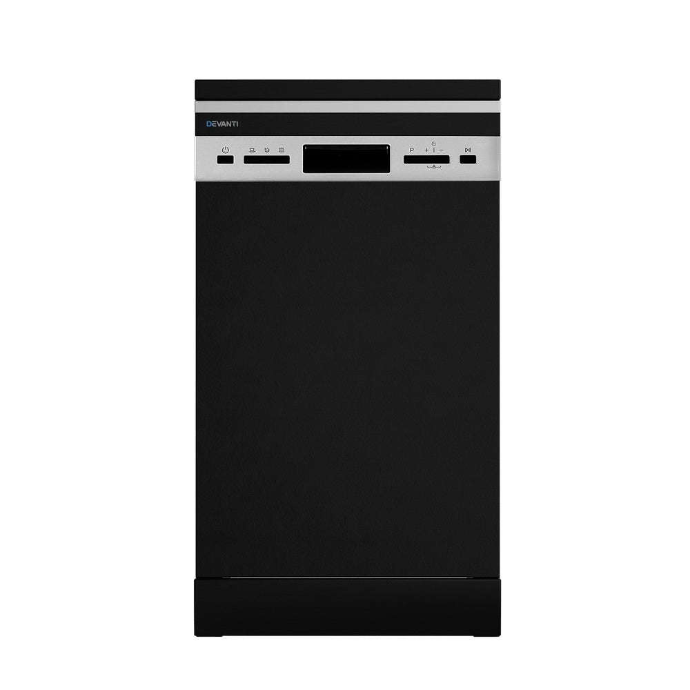 Devanti 10 Place Settings Freestanding Dishwasher Black-0