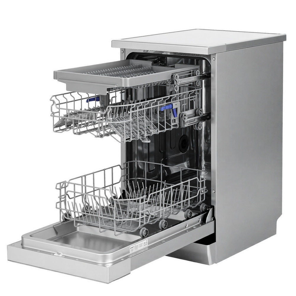 Devanti 10 Place Settings Freestanding Dishwasher Silver-2