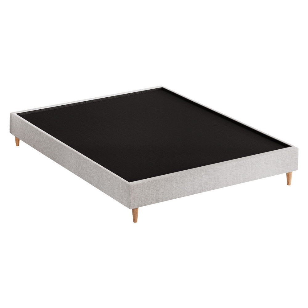 Artiss Bed Frame Double Size Beige ZORA-2