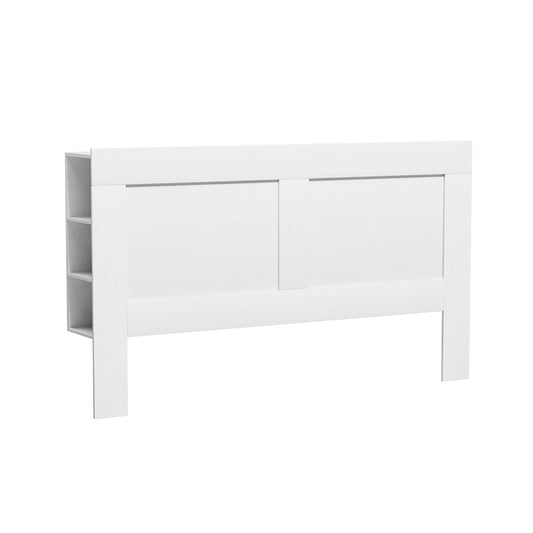 Artiss Bed Head Headboard King with Shelves - CABI White-0