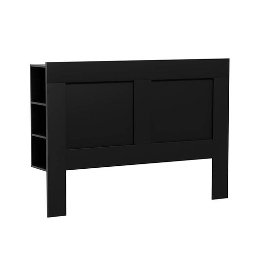 Artiss Bed Head Headboard Queen with Shelves - CABI Black-0