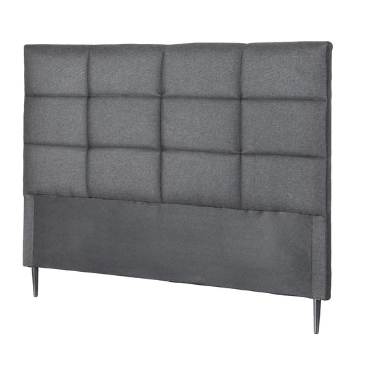 Artiss Bed Headboard Queen Bedhead Linen Fabric Charcoal