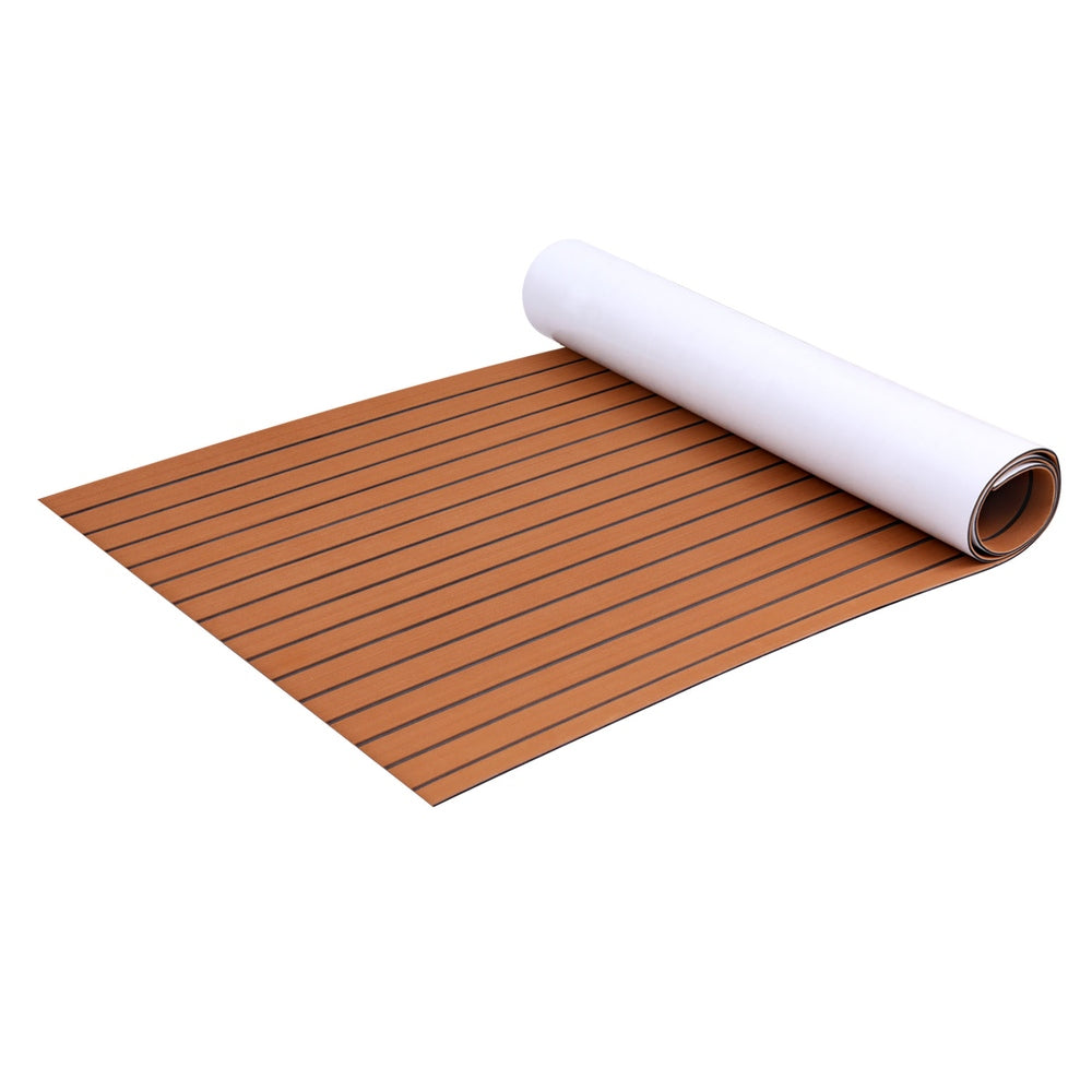 Seamanship EVA Foam Boat Flooring Mat Decking Sheet 240x90x0.6cm Dark Brown-0