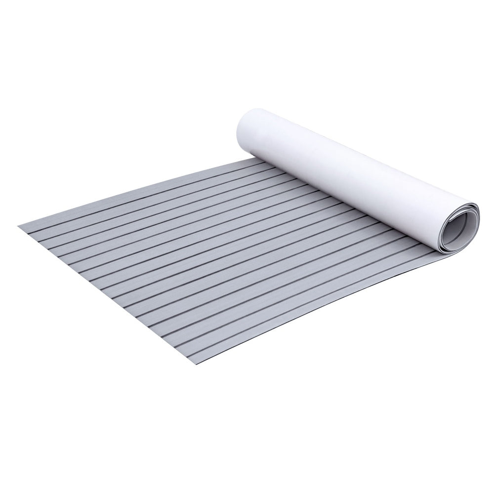 Seamanship EVA Foam Boat Flooring Mat Decking Sheet 240x90x0.6cm Light Grey-0