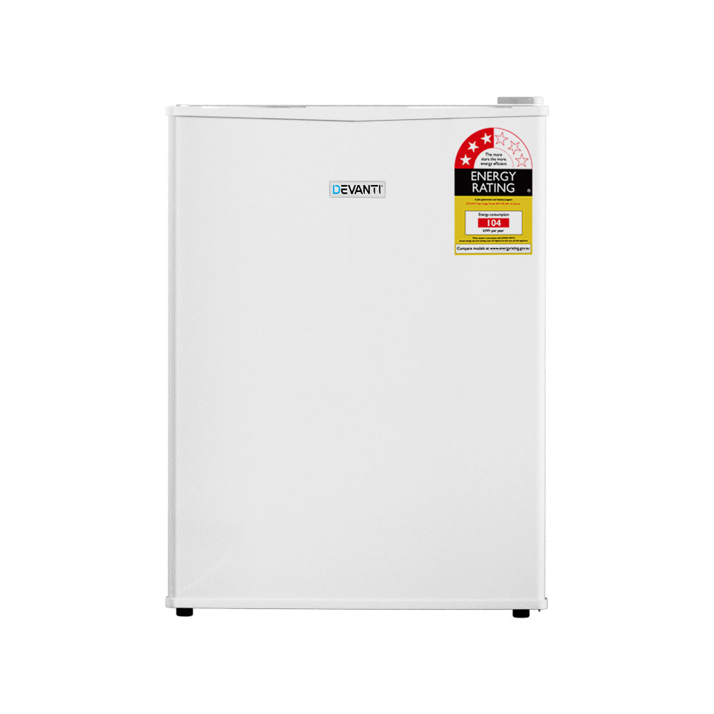 Devanti 70L Portable Mini Bar Fridge - White-2