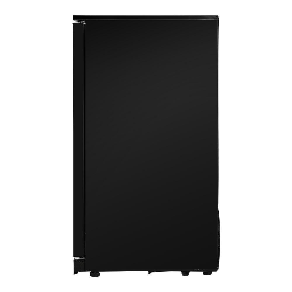 Devanti 198L Bar Fridge Dual Glass Door w/Light Black-3